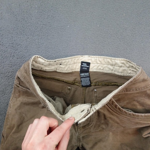 Kuhl Jeans Mens 32x30 Brown Rebel Patina Dye Saddle Stitched Outdoor Work - Picture 3 of 11